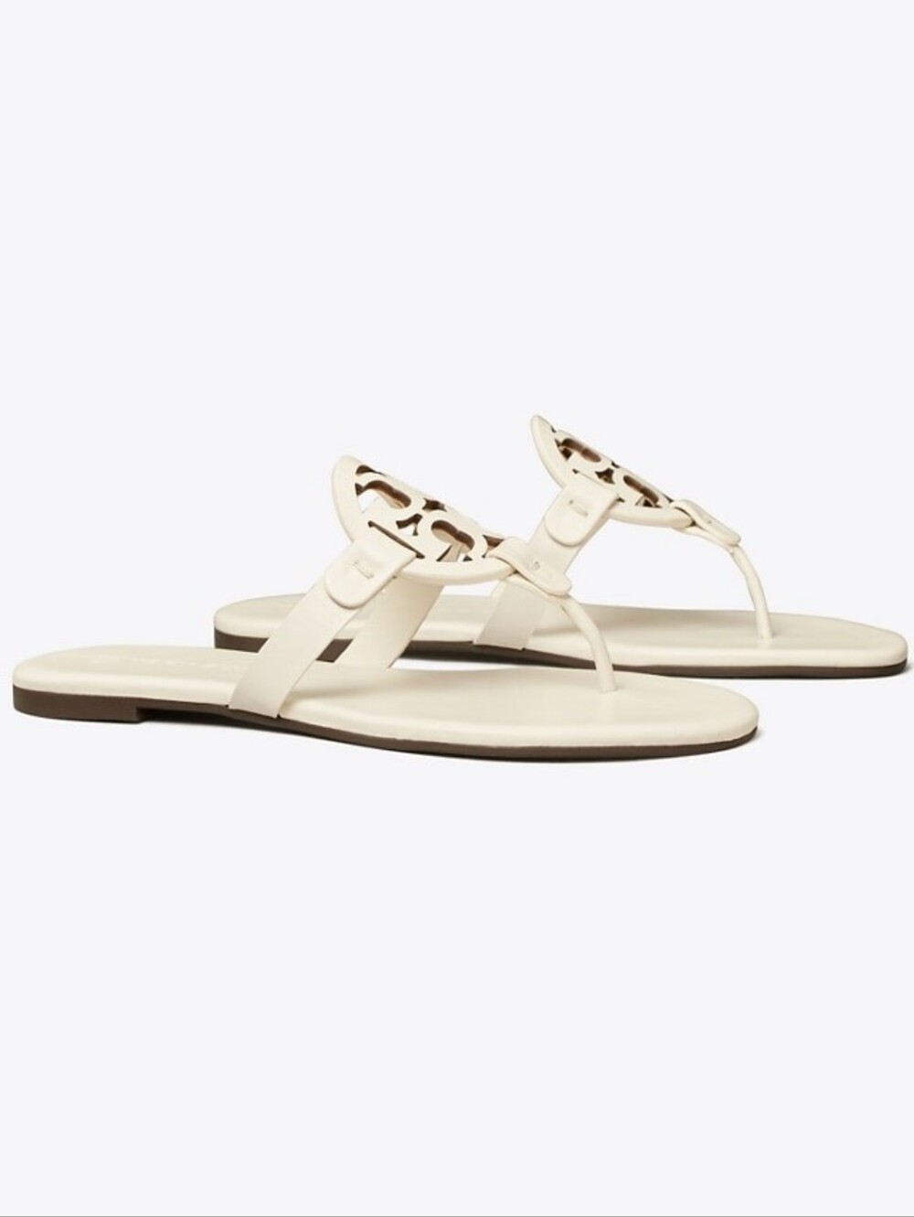 Tory Burch Miller Soft Sandal Ivory Size 8
